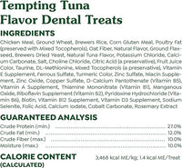 Greenies Feline Adult Dental Cat Treats, Tempting Tuna Flavor, 9.75 oz. Tub