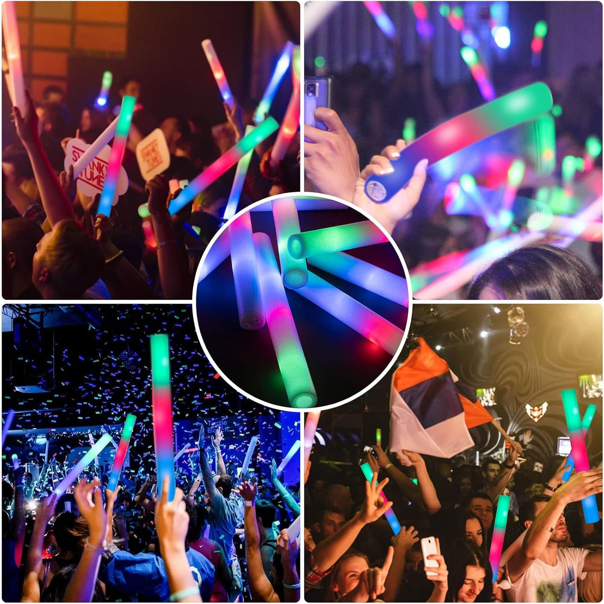 SHQDD 28PCS LED Foam Glow Sticks - 54 - image 4