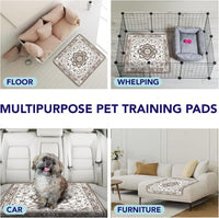 PUPIBOO Washable Pee Pads for Dogs and Cats - Light Brown / Runner 24 x 72 Inch (Pack of 2) - image 4