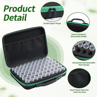 Seed Storage Box, Portable Seed Saving Box, Sturdy Seed Organizer Kit Seed Envelopes Funnel Label, Seed Container for Flower Plants Vegetable Seed, M-60 Slots