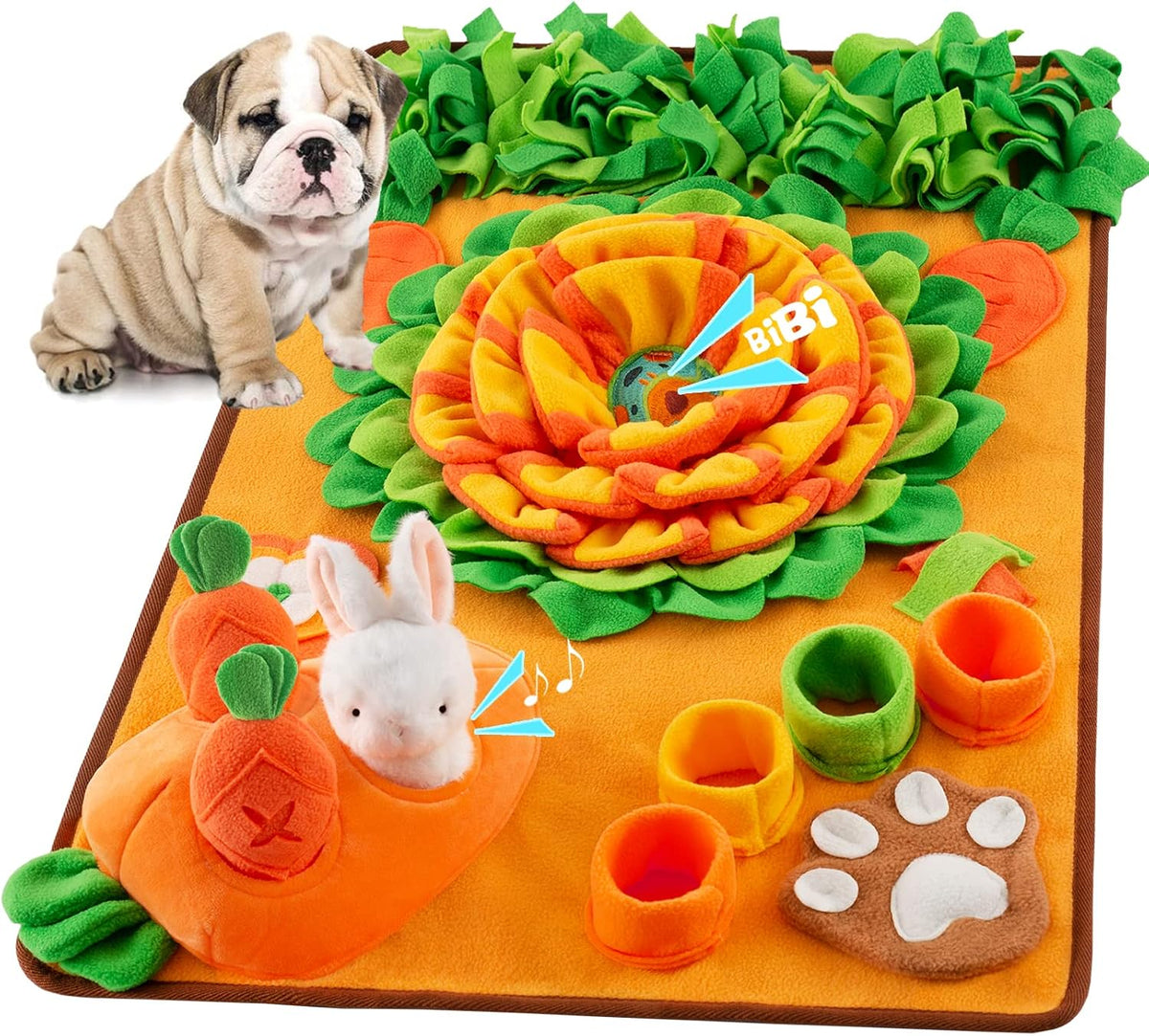Pet Snuffle Mat for Dogs Sniff Mat Nosework Feeding Mat Slow Feeder - 29.5''x18.9''