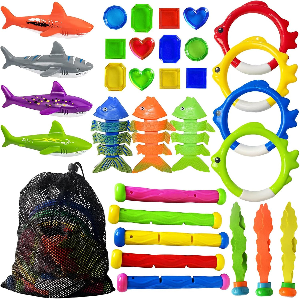 Jasonwell Pool Diving Toys Games - 31 PCS