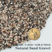 Silica Gravel, Multi-Purpose Mixed Silica Sand for Fire Pits - 11LB / Mixed Large - image 4