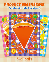 30 Unicorn Make-a-Face Sticker Sheets for Kids – Fun for Kids & Family - Pizzas - image 3
