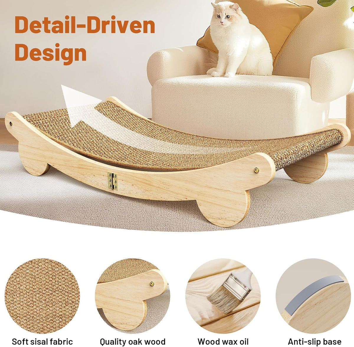 Extra Large 31.5" Cat Scratcher Bed - 31.5" Extra Large Cat Scratcher Bed - image 4