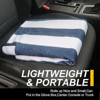 Back Seat Cover for Car Trucks Van SUV,Waterproof Rear Bench Towel Seat Covers for Dogs and Kids,Automotive Backseat Protector (Blue Stripe)