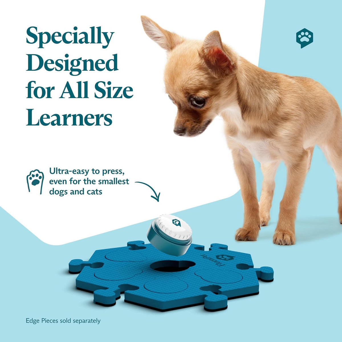 Talking Buttons for Dogs & Cats - 6 Buttons + 3 HexTiles (Bold) - image 3