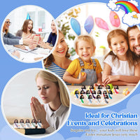Bememo 50pcs Mini Jesus Loves You Religious Figures - Dazzling Colors - image 3