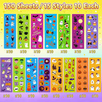 150 Sheets Halloween Stickers for Kids - 150 Sheets Halloween Stickers - image 2