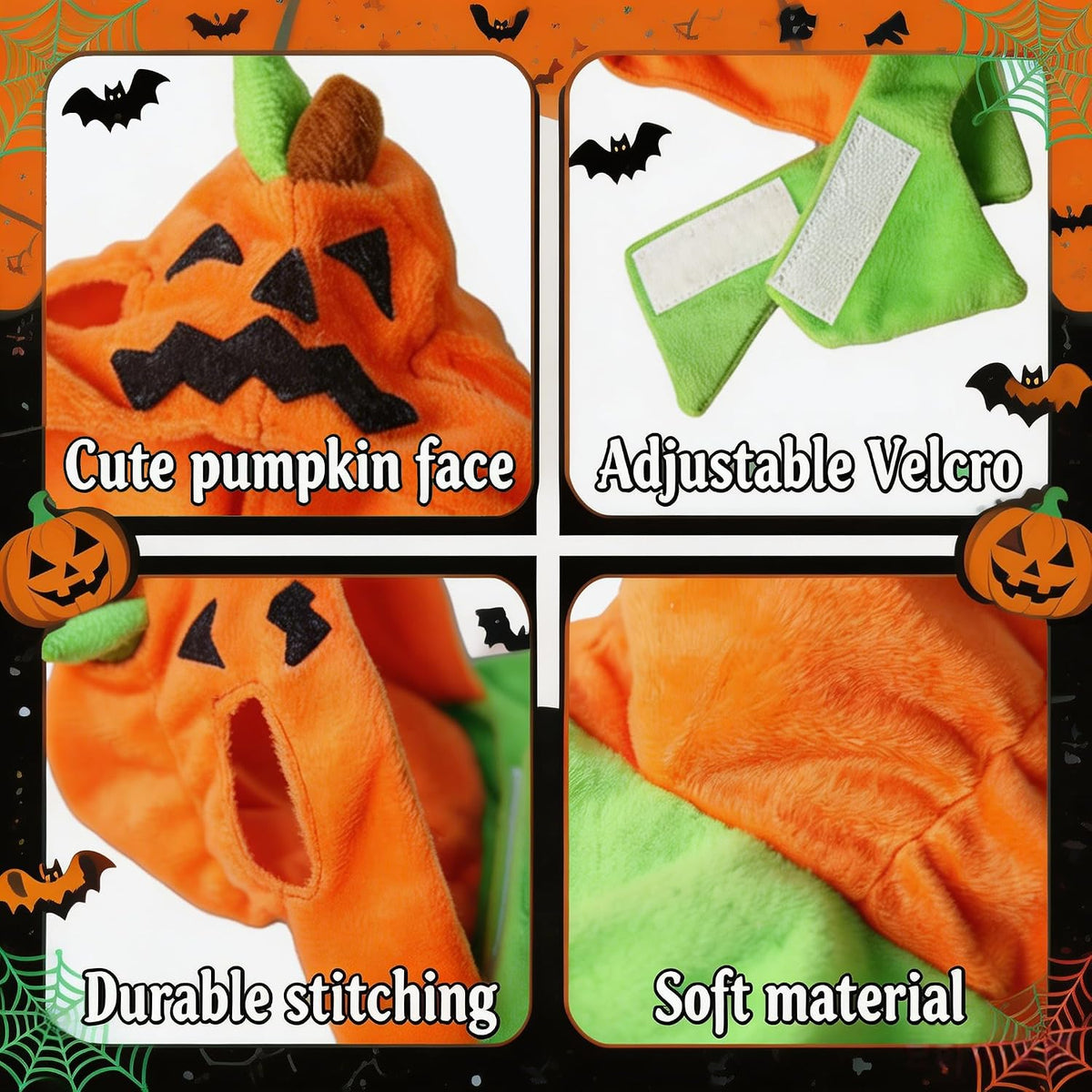 Orgrimmar Halloween Pumpkin Kitty Cat Hat Cosplay Cap Collar Costume - image 3