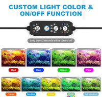 24/7 Mode LED Aquarium Light for Plants-Sunrise-Daylight-Moonlight Mode, Fish Tank Light with Auto On/Off, 7 Colors, Adjustable Timer/Brightness for 36 Inch to 42 in Freshwater Tank, 36W