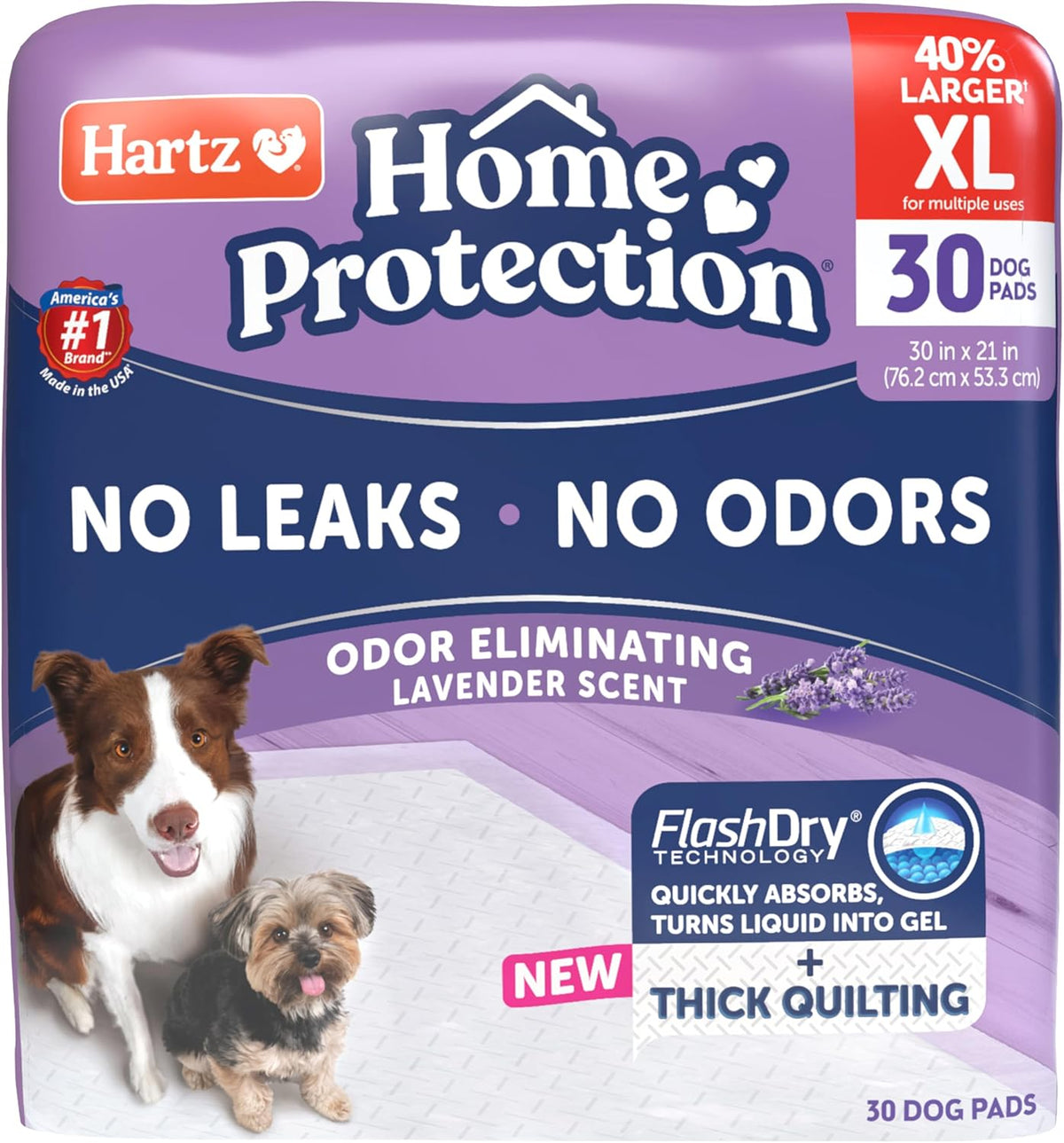 Hartz Home Protection Super Absorbent Odor Eliminating Lavender - 30 Count / Lavender