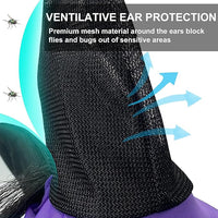 Stretchy Horse Fly Mask for Horses, Soft Lycra Equine Mesh Mask, Elasticity Horse Face Covering, Breathable&UV Protection, Violet, Full