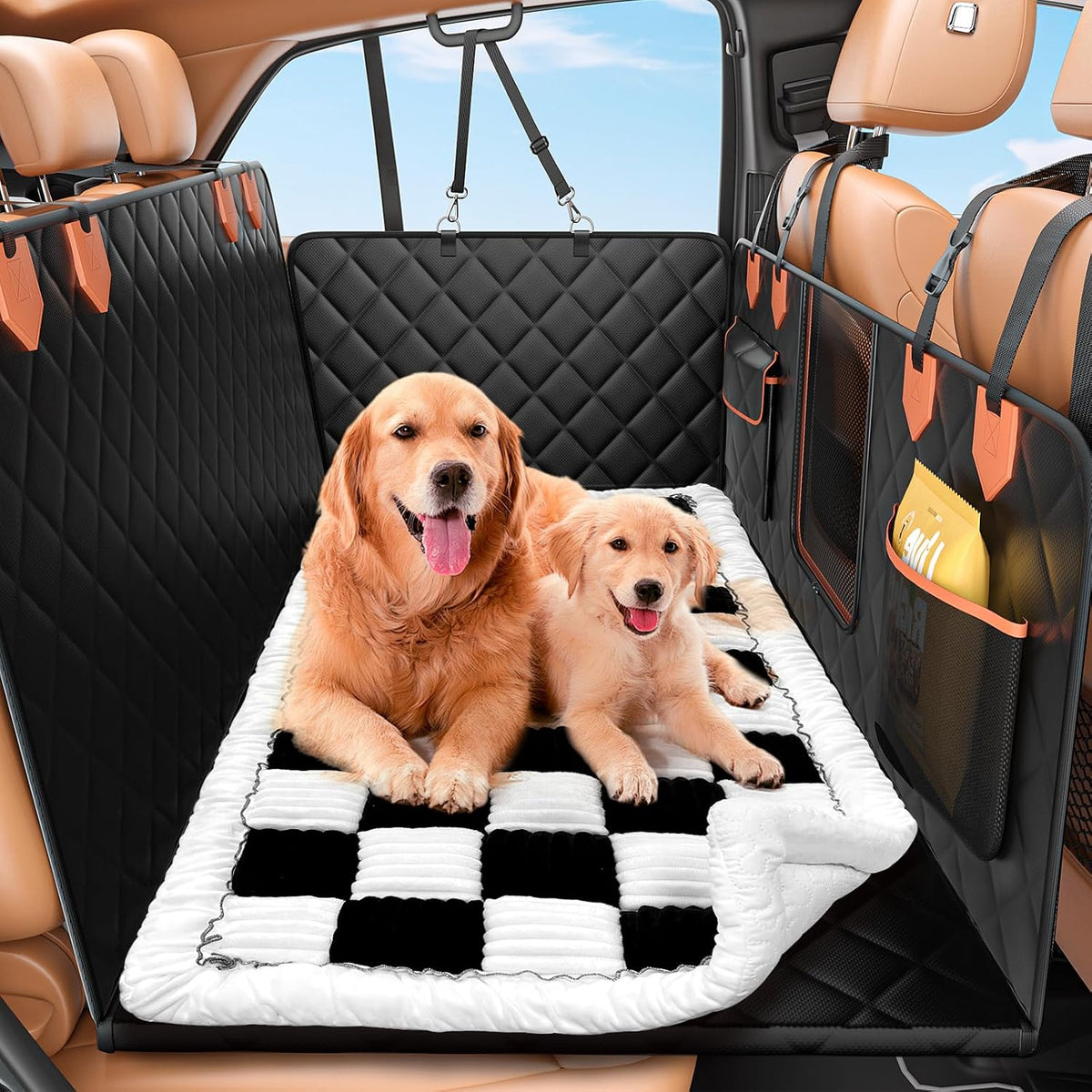 IJVAE Dog Seat Cover for Back Seat - White / For Car/SUV/Small Truck