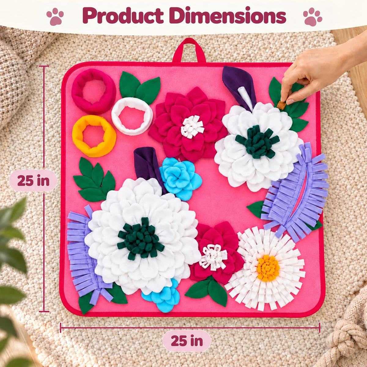 Vextronic Snuffle Mat for Dogs - Pink - image 4