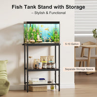5 & 10 Gallon Fish Tank Stand for Standard Tanks – Essentials for Fish - Black / 10 Gallon - image 4