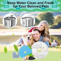 Cat Water Fountain Filter Replacement for Square 2.2L/73oz Pet - Filter / 5+5+5 Pack - image 4
