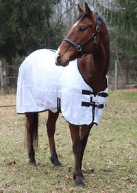 TuffRider Comfy Mesh Fly Sheet | UV Protection Horse Sheet, Standard Neck, 130 Grams Breathable Polyester Mesh