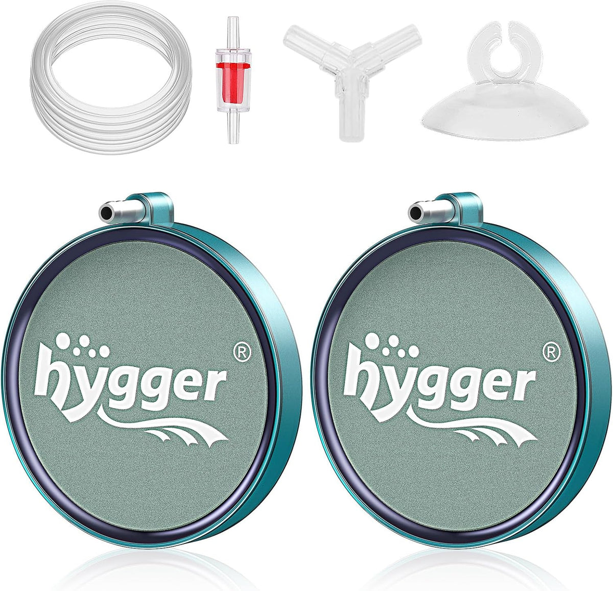 hygger Aquarium Air Stone 2 Inch, Fish Tank Bubbler Stone - 2-Piece 2 Inch
