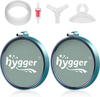 hygger Aquarium Air Stone 2 Inch, Fish Tank Bubbler Stone - 2-Piece 2 Inch