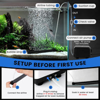 hygger Weighted Nano Mist Bubble Wall Bar - 23.6 Inch - image 4