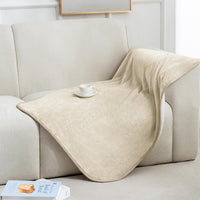 Waterproof Blanket for Bed Couch, Sherpa Fleece Throw, 50x60 – Essentials for Dogs - 30x40 inches / Cream