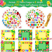 30 Packs Halloween Arts and Crafts for Kids Picture Frame Craft Kits - Spring - image 2