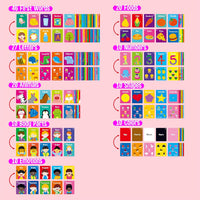 SpriteGru Spanish flashcards for toddlers with colorful cartoon images on rings - view 37