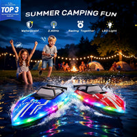 JOI MEW Remote Control Boat for Kids, RC Boat for Pool & Lake - Blue - image 2