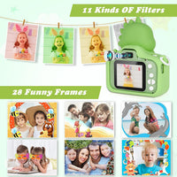 Zeacool Kids Camera, HD Digital Video Camera - Dinosaur Green - image 3