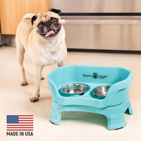 Neater Feeder Deluxe Mess-Proof Elevated Dog Bowls for Large Dogs - Small + Standard Bowl / Aquamarine - image 4