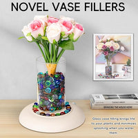 5 LB Mix Color Glass Beads, Mini Flat Glass Marbles~750PCS for Vases, Floral Bottom Mancala Gems Pebbles Fish Tank Rocks for Table Scatter Aquarium,Vase Fillers,Home Decorative Art Craft(0.5"~0.7")