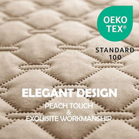 gogobunny 100% Double-Sided Waterproof Dog Bed Cover Pet Blanket Sofa Couch Furniture Protector for Puppy Large Dog Cat, Reversible (30x90 Inch (Pack of 1), Dark Beige/Light Beige)