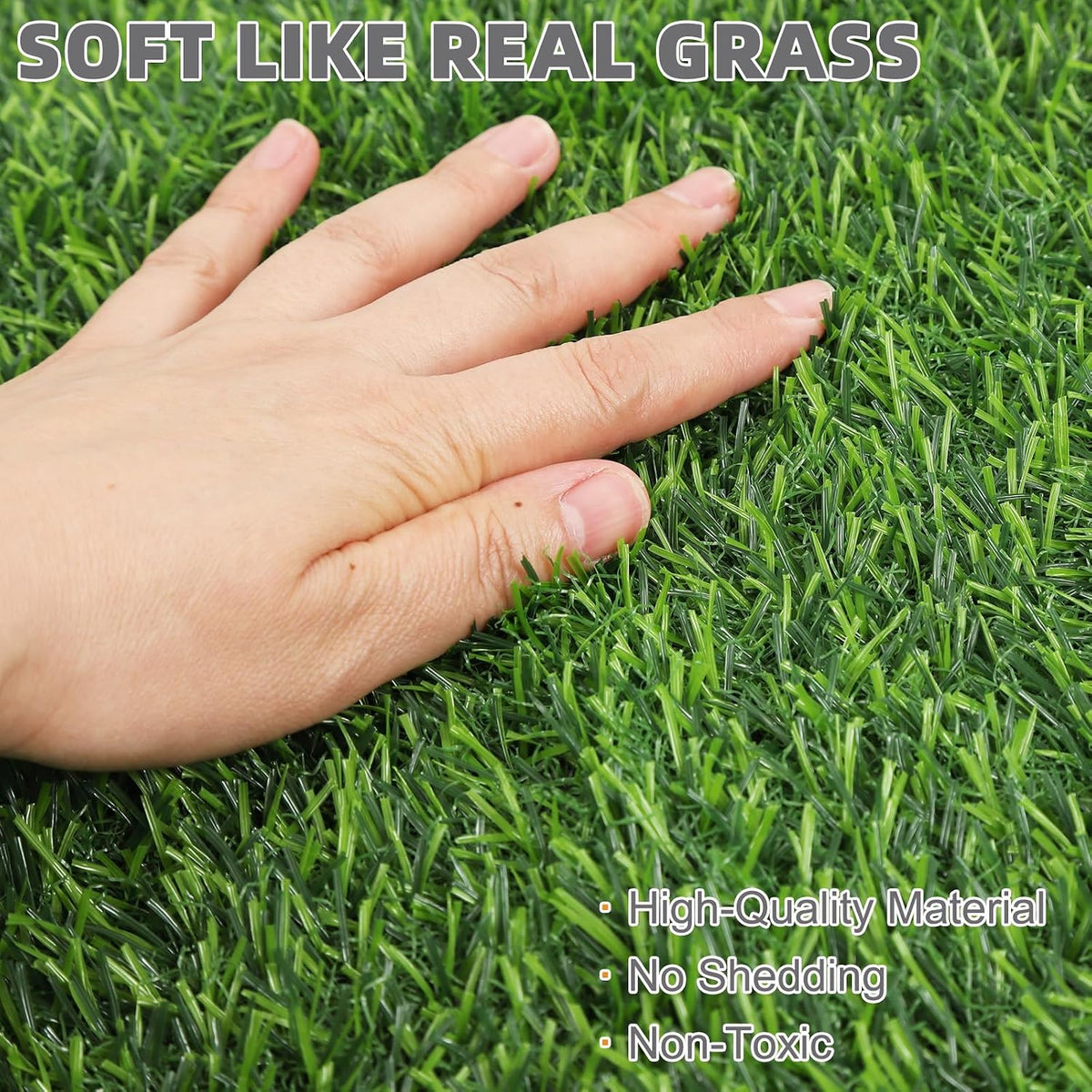 Dog Grass Pad with Washable Pee Pads for Puppy Potty Tray - Green / 20" x 25" (1 Pack) - image 4