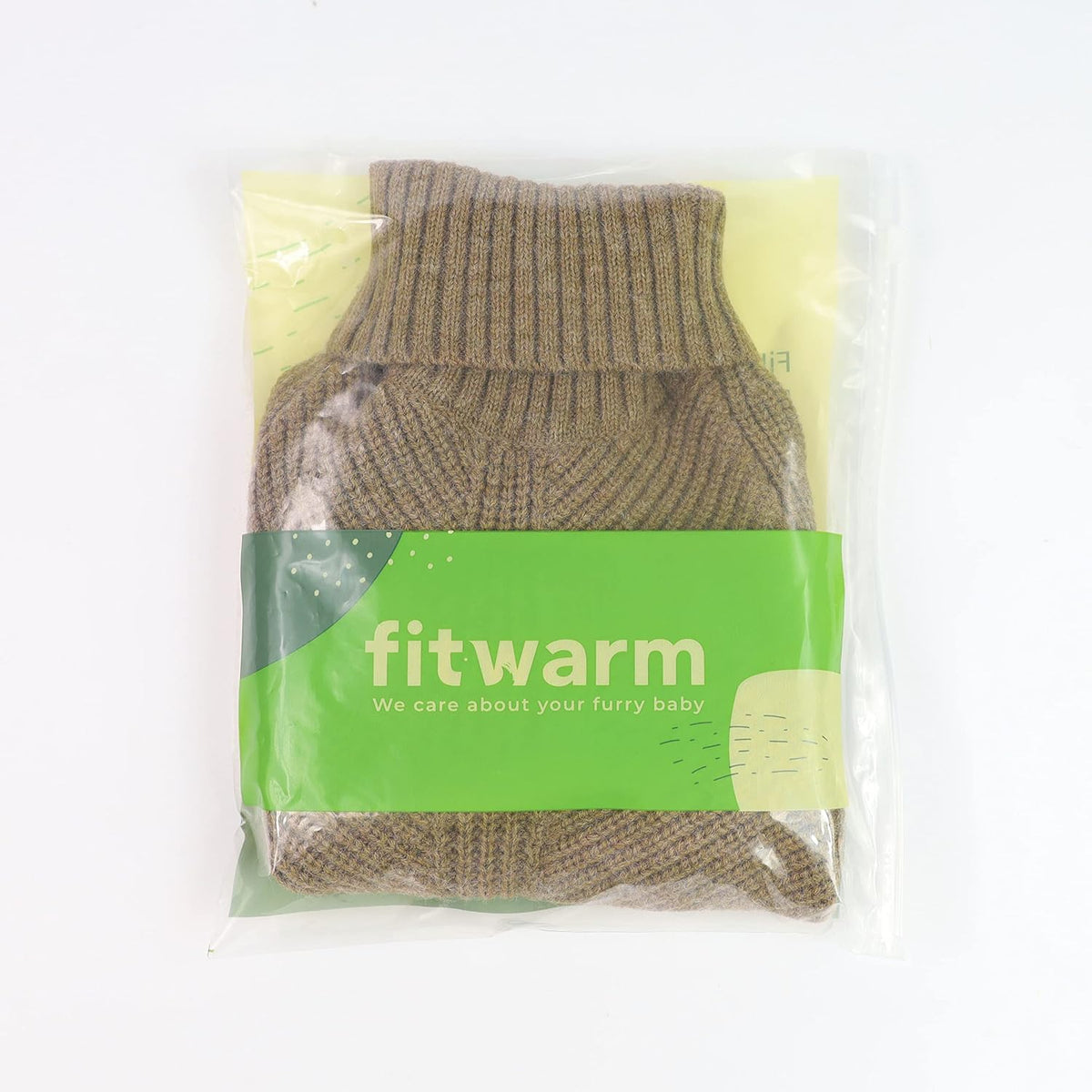 Fitwarm Thermal Knitted Dog Sweater Doggy Winter Coat Pet Clothes - Small / Sage Green - image 2