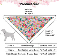 ADOGGYGO Pink Halloween Dog Bandanas Girl - Small / Floral - image 4