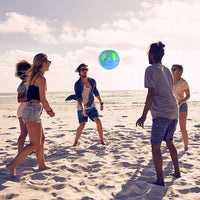 Coopay inflatable globe beach ball 2 pack, 12 inch PVC world map balls - view 9