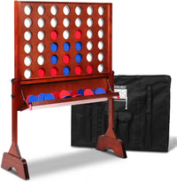 SPORT BEATS giant wooden 4 in a row connect game with catch tray and plastic coins