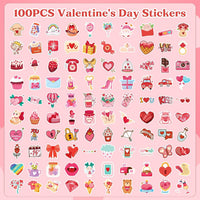 Stickers for Kids, Water Bottle Scrapbook Stickers for Toddlers - Valentines - image 2