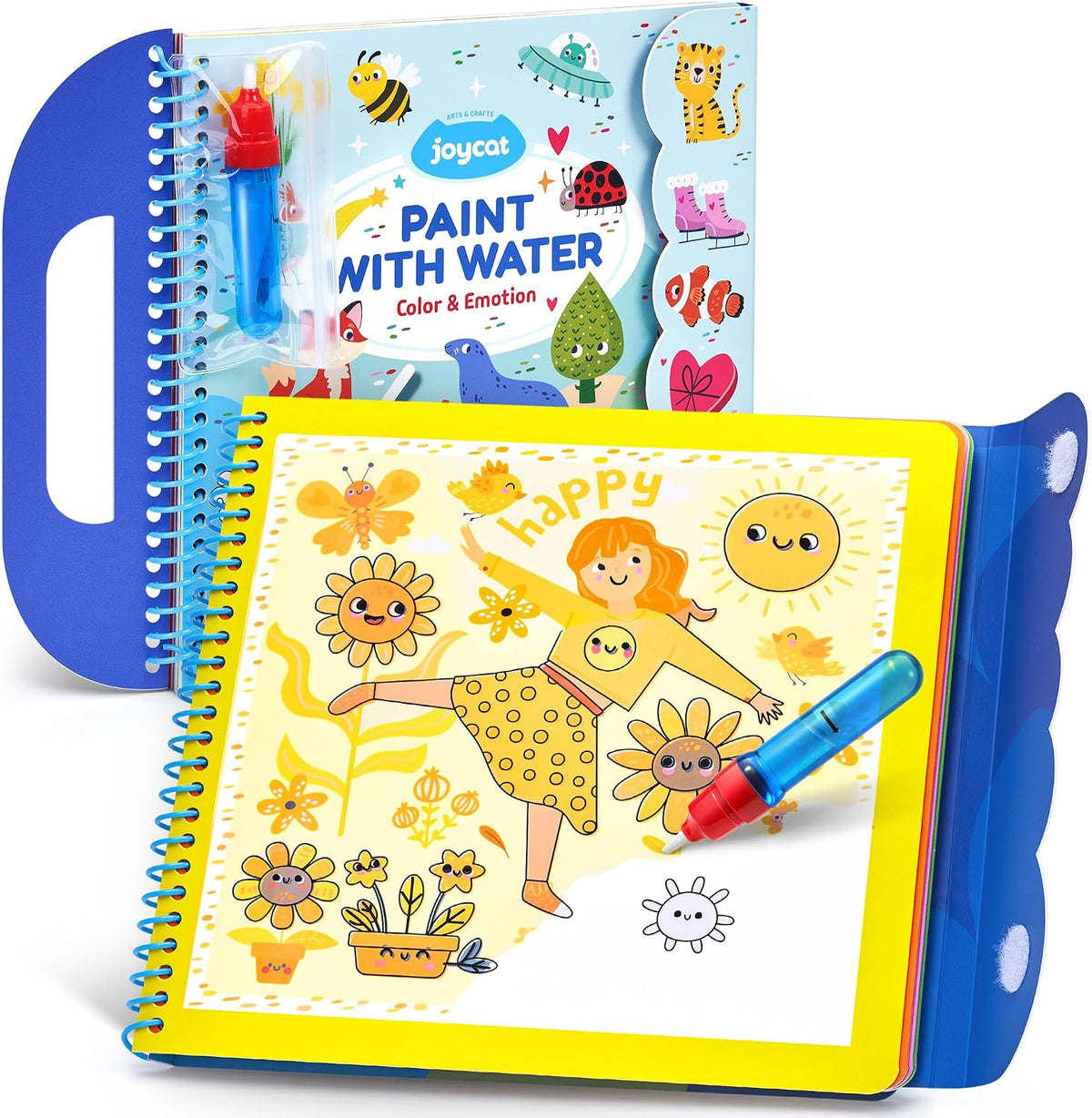 JoyCat Alphabet Water Coloring Book for Toddlers 3-5 - Color & Emotion