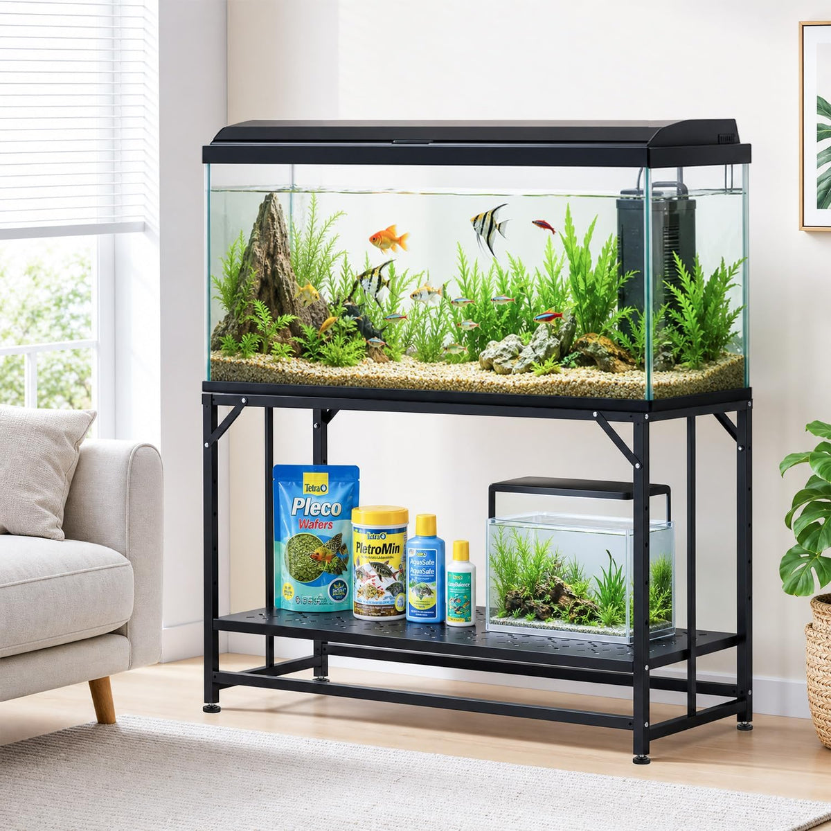 TOCRETOARE Fish Tank Stand 40 Gallon - 48.4"x19.7"x32.3" - image 2