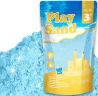 NiToy FlexiSand Toy Sand 2.2Lbs Moldable Sensory Sand for Kids - Light Blue