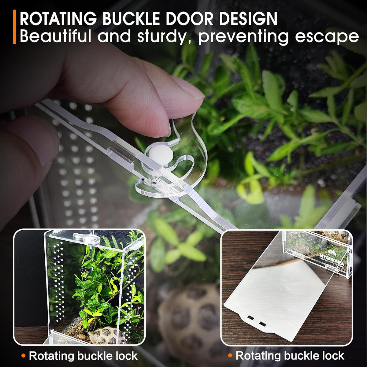 Acrylic Jumping Spider Enclosure, Insect Terrarium for Spiders - Small (Pack of 3) - image 2