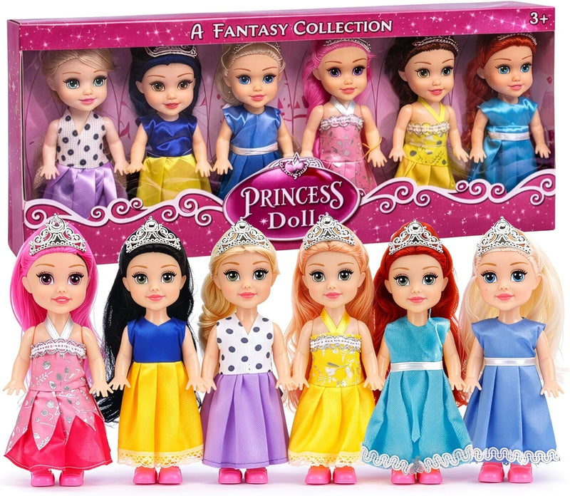 Liberty Imports Little Royal Princess Toddler Dolls with Dresses - Princess