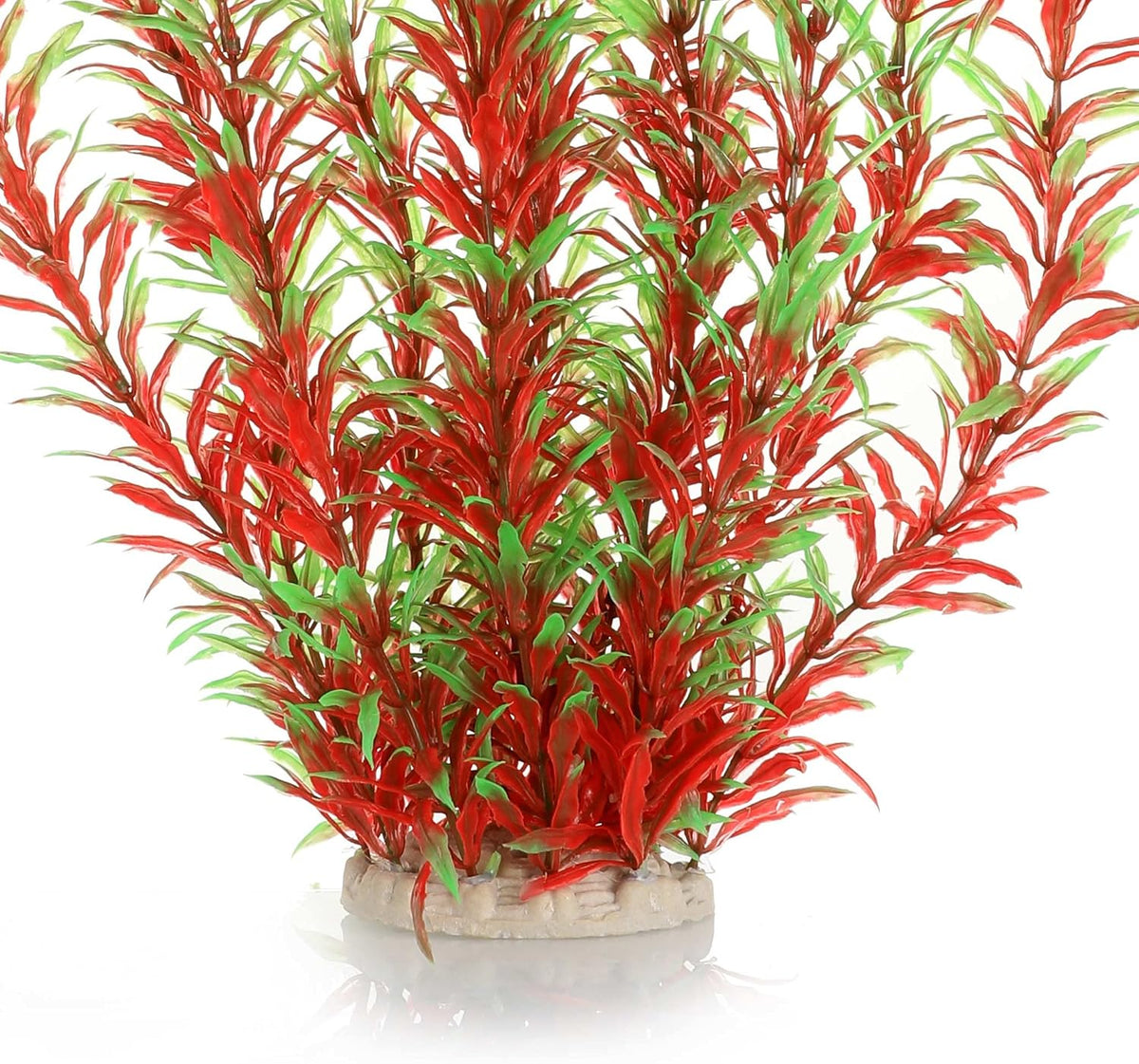 Aquarium Decor Plastic Plants Extra Large 21 Inches Artificial Plants – Essentials for Fish - Wine 2pcs - image 4