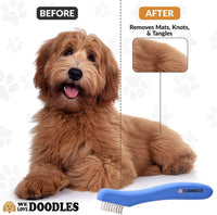 Dematting Comb for Dogs, Undercoat Rake Grooming Tool - 5 Blades - image 3