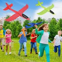 VCOSTORE 2 Pack Foam Airplanes for Kids - Camouflage Color (Large) - image 2