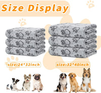 LOKOZ 2 Pack Dog Blanket for Small Medium Dogs - Gray(pack of 3) / 32x40Inch - image 4