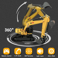 Joylike RC Excavator and Dump Truck Toy Set，2.4Ghz Metal Remote - image 4