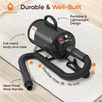 High-Velocity Dog Dryer for Grooming - image 3